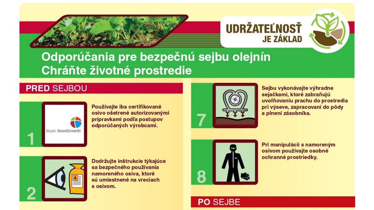Odporúčania pre bezpečnú sejbu olejnín