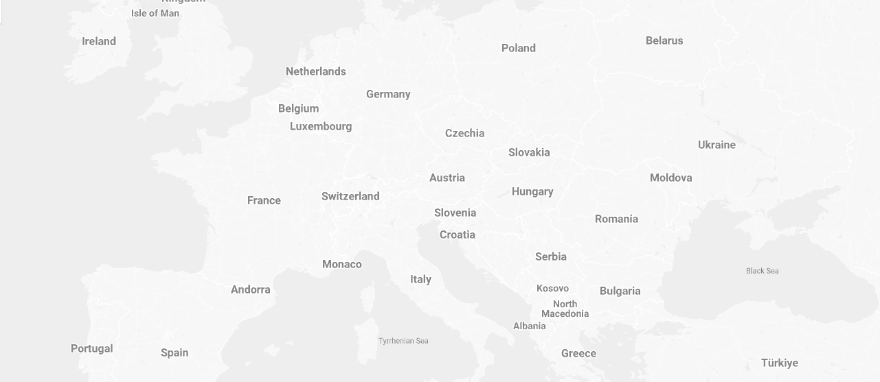 Dočasná grafika mapy Slovenska