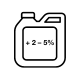 +3-5 % - 1